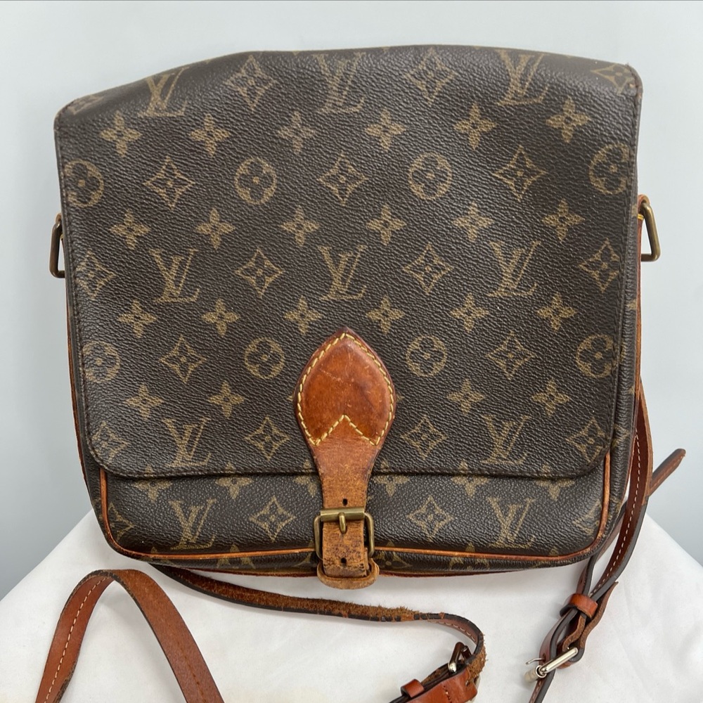 Louis Vuitton LV Shoulder Bag Cartouchiere GM Brown Monogram